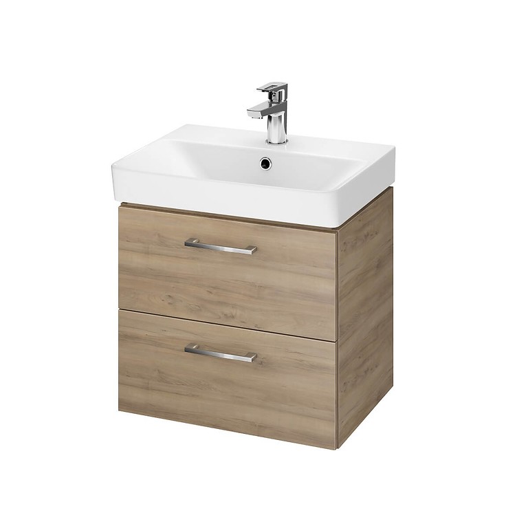 SET B283 LARA MILLE SLIM 50 WALNOOT DSM (KAST + WASTAFEL) S801-322-DSM